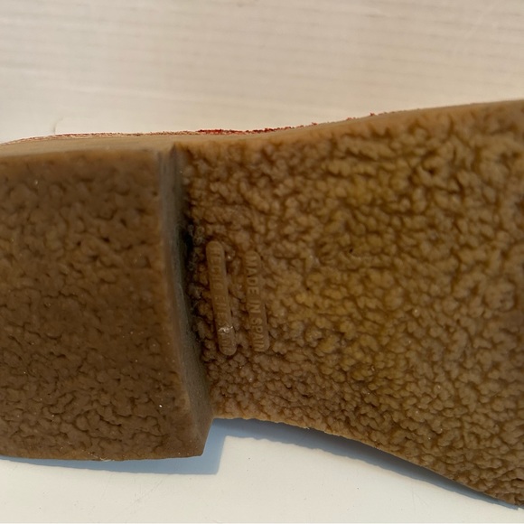 ZARA red leather ankle boots EU 39 - Picture 7 of 12